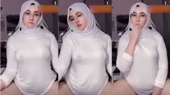 BabyPanda Andini Hijab Putih Viral 01 Video by PlayBokep